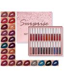 Petansy 24 Colors Liquid Matte Lipstick Set | Waterproof Long Lasting Lip Gloss with Gift Box for Ultimate Beauty & Makeup - Buy Online on GoSupps.com