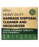 Renuv Garbage Disposal Cleaner and Deodorizer Tablets Heavy Duty Eco Friendly Foaming Cleaning Pods Deep Clean Smelly Disposal, Odor Eliminator, Degreaser, Dissolves Organic Waste Residue & Buildup - Buy Online on GoSupps.com