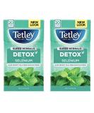 Tetley Super Herbals Mint Detox Tea 20 Per Pack (2 Pack Bundle) - Buy Online on GoSupps.com