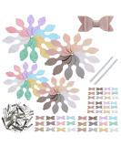 AOUXSEEM Faux Leather Hair Bows DIY Kit - 48 Set for Girls & Women - Buy Online on GoSupps.com