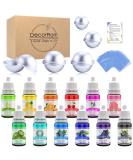 DIY Bath Bombs Kit - 12 Colors 10 Shapes Soap Color Dyes & Shrink Bags for Soap Making | International Shipping - Buy Online on GoSupps.com