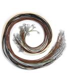 Necklace Cord  Paxcoo 50Pcs Necklace String Rope with Clasp  24 Inch Waxed Cotton Cord Necklace Bulk for Charms Pendants  Bracelets  Necklaces  Jewelry Making Supplies and Beading Supplies 24 Inches - Buy Online on GoSupps.com