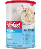 SlimFast Meal Replacement Powder, Original French Vanilla, Weight Loss Shake Mix, 10g of Protein, 22 Servings