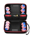 ALKOO Dart Case - Holds 12 Steel & Soft Tip Darts - Black with Flight Shape Protection & Storage Pockets - Buy Online on GoSupps.com