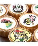 24 Black History Month edible Cupcake Cake Toppers Wafer Rice Paper precut decoration - Buy Online on GoSupps.com