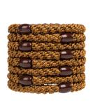 GYGYL Hair Ties for Women & Girls - No Damage Elastic Ponytail Holders for Thick Hair | 8 Pack Brown - Buy Online on GoSupps.com