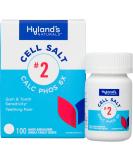 Hyland's Cell Salt No. 2 Calc Phos 6X Tablets - Natural Relief for Oral Discomfort & Sore Throat Quick Dissolving 100 Count - Best Homeopathic Solution - Buy Online on GoSupps.com