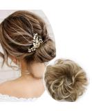 SEGO Hair Part Hair Tie - Dutt Hair Extensions Updo with Rubber Band | Coffee Brown & Blonde #27T613 | Shop Internationally - Buy Online on GoSupps.com