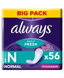 Always Panty Liner Fresh & Protect Normal - Big Pack of 56 | International Shipping Available - Buy Online on GoSupps.com