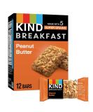 KIND Peanut Butter Breakfast Bars - Gluten Free, 100% Whole Grains, Healthy Snack (6 Count) - Buy Online on GoSupps.com