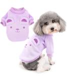 Zweitea Winter Coats for Small Dogs - Warm Soft Sweaters for Puppies | Cold Weather Clothing for Chihuahuas & Yorkies in Purple - Buy Online on GoSupps.com