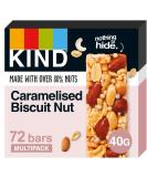 KIND Bars Bulk Pack High Fibre Gluten Free Snack Bars Caramelised Biscuit Nut No Artificial Colours Flavours or Preservatives 72 x 40g bars - Buy Online on GoSupps.com
