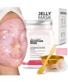 BR UN Peel-Off Egyptian Rose Jelly Mask - 23 fl oz Rubber Mask Jar | Moisturizing Gel Mask for Face Care | 30-35 Treatments | Spa Set for Men, Women, Adults - Buy Online on GoSupps.com