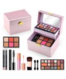 Color Nymph Beginner Makeup Kit for Teens | 17 Colors Recyclable Cabinet & Brushes - Perfect Girls Makeup Set - Buy Online on GoSupps.com