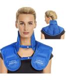 LotFancy Neck and Shoulder Gel Ice Pack - Reusable Cold Wrap for Pain Relief | Adjustable Straps for Hot Cold Therapy - Swelling, Injuries, Stress Relief - Buy Online on GoSupps.com