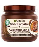 True Treasures 1-Minute Hair Treatment - Nourishing Coconut Milk & Macadamia Oil for Dry Hair | Vegan Formula | 340ml - Buy Online on GoSupps.com