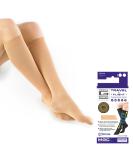 Neo G Travel Compression Socks for Women - Energizing Tired Legs - Graduated Compression - Beige - Size L 38-43 cm - Buy Online on GoSupps.com