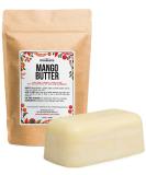 Raw Mango Butter | 100% Natural, Extracted from Mango Seed | Skin and Hair Moisturizer | Use with Shea in DIY Whipped Body Butter, Lotion, Lip Gloss and Soap Making | 1 LB block by Better Shea Butter 1 Pound (Pack of 1) - Buy Online on GoSupps.com