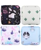 4-Pack Storage Bags for Women's Bandages | Zippered Period Bags | Ideal First Period Gifts for Girls & Teenage Girls | Multi-Colored Collection - Buy Online on GoSupps.com