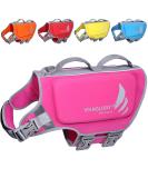 Vivaglory Dog Lifeguard Vest - Skin-Friendly Neoprene for Large Dogs - Pink - D-Ring & Quick Closure - Ideal for Swimming - Size L (64-71cm Chest) - Buy Online on GoSupps.com