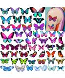 Colorful Butterfly Temporary Tattoos - 10 Sheets, Waterproof & Fake, for Women, Kids, Girls - Ideal for Birthday Parties & Makeup - Coszeos - Buy Online on GoSupps.com