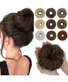 SEGO Hairpiece with Elastic Band - Large Ash Brown Bun Hair Extensions & Ponytail Braid for Women (55G) - Buy Online on GoSupps.com