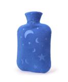 DICEVER Hot Water Bottle with Soft Cover - 2L Hot Water Bag for Cozy Nights, Feet and Bed Warmer, Blue - Buy Online on GoSupps.com