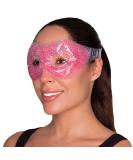 Ergo Gel Bead Eye Therapy Mask - Hot Cold Compress for Puffy Eyes, Headaches, Sinus - Reusable Cooling Face Mask for Dry Eyes and Dark Circles (Pink) - Buy Online on GoSupps.com