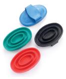 Lincoln Rubber Curry Comb - Horse & Pony Grooming - Blue - Buy Online on GoSupps.com