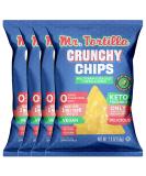 Mr. Tortilla Crunchy Chips - Keto-Friendly Vegan Snack Cooked in Avocado Oil - 3 Net Carbs - Kosher - 2oz Bags 4-Pack - Buy Online on GoSupps.com