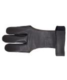 SAS Leather Traditional 3 Finger Archery Shooting Gloves - Hunting Target Protective Finger Tab for Adults, Men, Women, Youth - Small Black - Buy Online on GoSupps.com