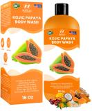 Kojic Acid Body Wash - Brightening Soap for Dark Spots & Hyperpigmentation - Exfoliating Face Wash for Acne & Scars - Natural Liquid Soap Made in USA - Buy Online on GoSupps.com