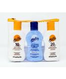 Malibu Sun Protection Travel Size Tanning Pack 1 x SPF 20 1 x SPF 10 Sun Tan Lotion & 1 x After Sun Aloe Vera Lotion Kit - Buy Online on GoSupps.com