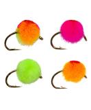 Outdoor Planet 12 / 24Pack All-Time Favorites Dry Fly, Wet Fly and Nymph Fly Lure Assotment for Trout Fly Fishing 12 Egg Flies - Buy Online on GoSupps.com