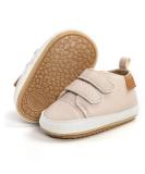 RVROVIC Baby Sneakers Anti-Slip Oxford Loafer Flats | PU Leather Soft Sole Baby Shoes 12-18 Months | Apricot - Buy Online on GoSupps.com