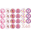 48 x 1st Birthday Baby Girl Cake topper edible wafer paper (Not Precut) - Buy Online on GoSupps.com