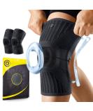 CAMBIVO Knee Brace Support - Upgraded Compression Sleeve for Running Hiking & Basketball | Pain Relief for Arthritis ACL & Meniscus Tear - Small Black - Buy Online on GoSupps.com