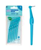 TePe Angle Blue Interdental Brushes (0.6mm - Size 3) - Easy and simple interspace cleaning with long handle and angled neck 1 x 6 brushes - Buy Online on GoSupps.com