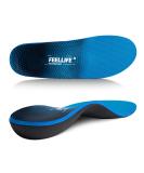 Plantar Fasciitis Relief Insoles | Arch Supports for Flat Feet | Orthotic Inserts for Foot & Heel Pain | Men 6-6.5 & Women 8-8.5 - Buy Online on GoSupps.com