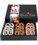 Hazel & Creme Chocolate Covered Pretzels - HAPPY BIRTHDAY Chocolate Gift Box - Birthday Food Gifts - Gourmet Food Gift (Large Box) Large (Pack of 1) - Buy Online on GoSupps.com