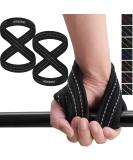 RDX Train Aid Strength Training | Figure 8 Cross Lifting Straps for Weightlifting | Padded Powerlifting Wrist Protection | Deadlift & Pull Up Grip for Men & Women - Black/Gray - Buy Online on GoSupps.com