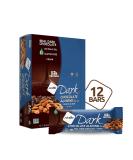 NuGo Dark Chocolate Almond Sea Salt Vegan Protein Bar - 12g Protein, 200 Calories, Gluten Free - 12ct - Buy Online on GoSupps.com