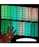 WOKOTO 12 Sheets Luminous Solid Nail Polish Strips with Nail File Self-Adhesive Glow in Dark Gel Nail Strips Stick On Nail Stickers Full Nail Wraps for Women Nail Art Polish Stickers for Nails KIT1 Luminous solid - Buy Online on GoSupps.com