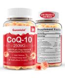 Sugar Free CoQ10 Gummies 250MG | High Absorption Coenzyme Q10 Magnesium Glycinate & Niacin | Heart Health & Energy Support | 60 Count - Buy Online on GoSupps.com