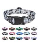 Adjustable Mercano Dog Collar - Soft Nylon Comfort & Patterned Design for Small to Medium Dogs | Camo Gray - Buy Online on GoSupps.com