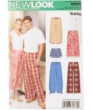 Simplicity U06859A Sewing Pattern Kit for Misses' and Mens' Pajama Pants/Shorts | Code 6859 | Sizes XS-XL - Buy Online on GoSupps.com