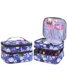 ZFZGFRCS Nail Polish Organizer - Double-layer Storage Bag for 30 Bottles, Flower Design, Portable Carrying Case with Handle - Buy Online on GoSupps.com