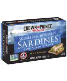 Crown Prince Skinless & Boneless Sardines in Water - 4.37 oz (125 g) | Premium Seafood - Buy Online on GoSupps.com