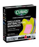 Curad Ironman Antibacterial Bandages - Extreme Hold Adhesive Technology - 10 Count Pack - Buy Online on GoSupps.com