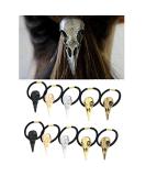 Carykon 10PCS Women Hair Tie Alloy Crow Skull Elastic Ponytail Holders - Mixed Colors - Buy Online on GoSupps.com
